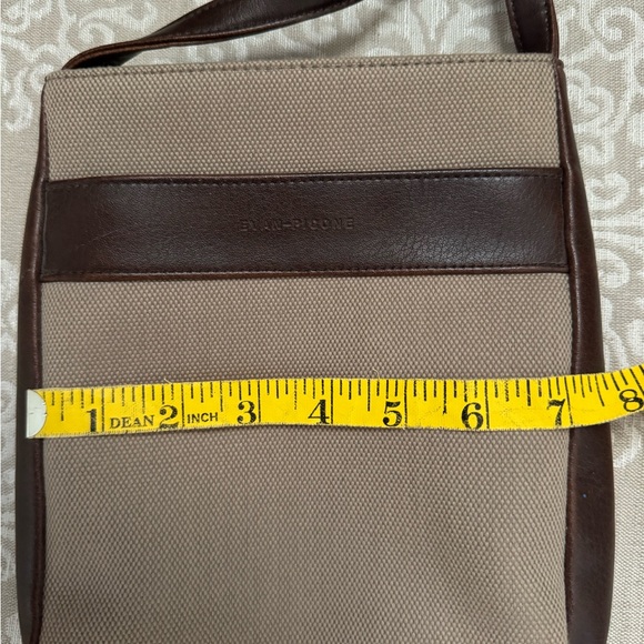 Vtg Evan Picone Brown Tan Crossbody Bag - Picture 12 of 14
